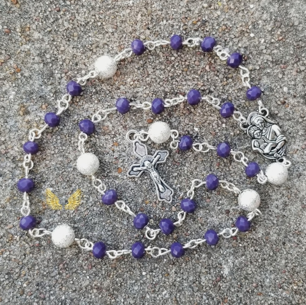 Plum Mirror Rosary